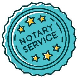 Notary Services Stamp Mark Legal Cartoon Sticker