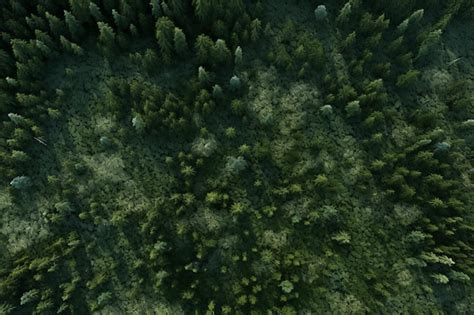 Premium AI Image | Forest Drone photography