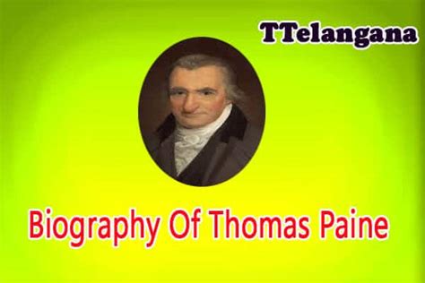 Biography Of Thomas Paine