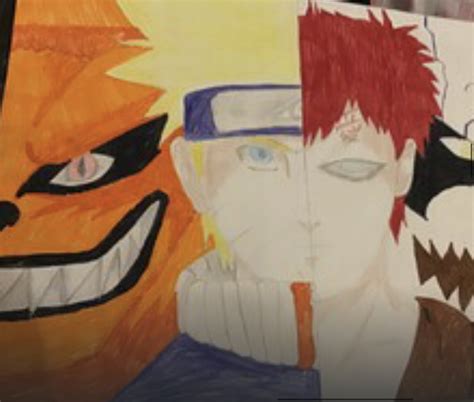 Dessin Naruto vs gaara