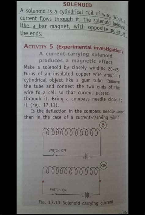 device an experiment to proove that a coil behaves like a magnet ...