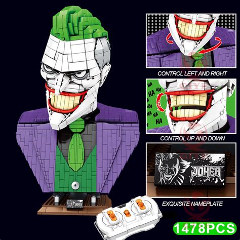 Joker Bust Movie Shengyuan SY7599 by ZetoVince with 1478 Pieces - MOC ...