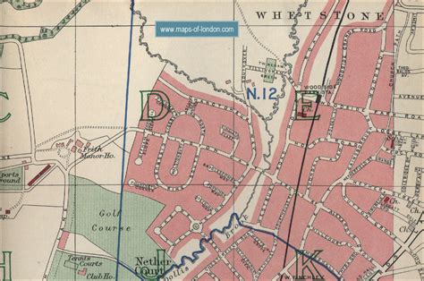 Map of Finchley, London