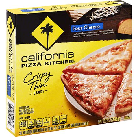 California Pizza Kitchen Pizza, Crispy Thin Crust, Four Cheese | Cheese ...