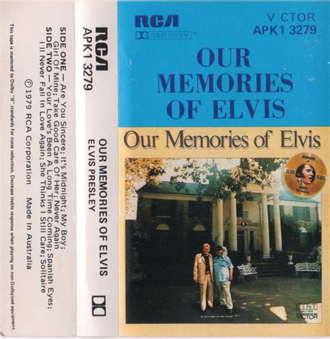 Elvis Presley – Our Memories Of Elvis (1979, Cassette) - Discogs