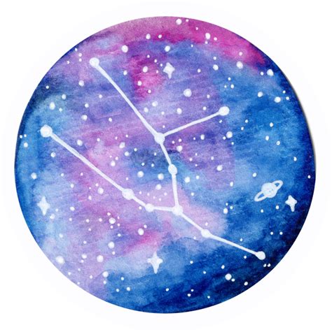 Zodiac Sign Clipart Zodiac Constellation Watercolor Png | My XXX Hot Girl