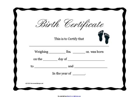 Birth Certificate Template 2 - PDFSimpli