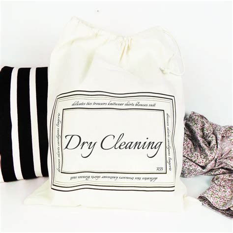 dry cleaning bag with personalised initials by weasel and stoat | notonthehighstreet.com