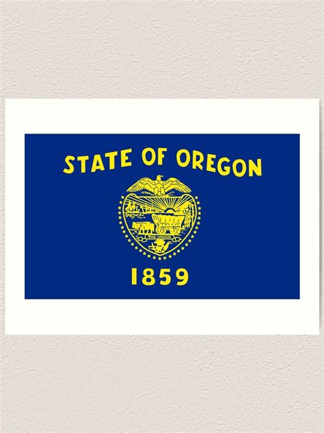 "Oregon Flag" Art Print by VinCollector | Redbubble