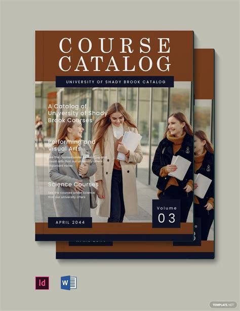 College Course Catalog Template in InDesign, Word - Download | Template.net