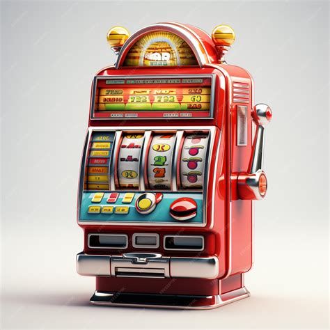 Premium AI Image | a slot machine on a white background in the style of ...