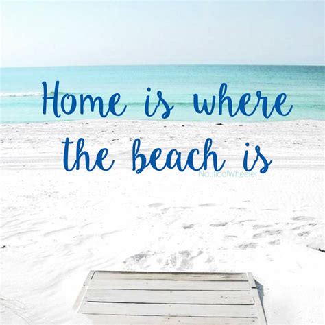 Home is where the beach is quote | I love the beach, Beach quotes, Dream beach