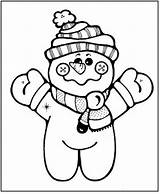 Snowman Face Coloring Page sketch template
