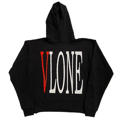 VLONE Staple Hoodie Black Red - VLONE