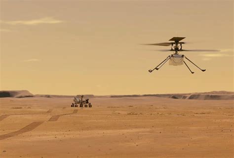 NASA's Ingenuity helicopter dropped on Mars' surface ahead of flight