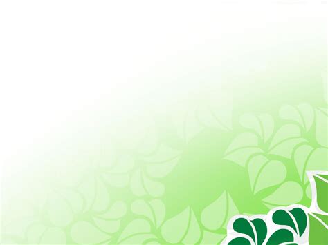 Green Vector Flower Background For PowerPoint, Google Slide Templates - PPT Backgrounds