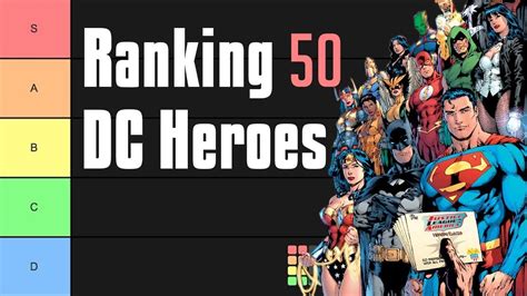 DC Superheroes Tier List - YouTube