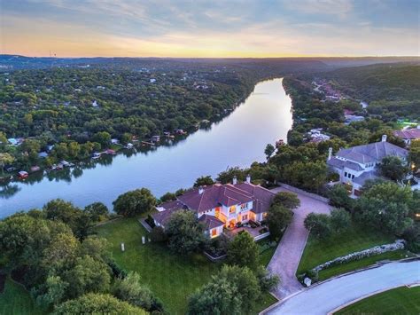 Aerial view of a luxury homes community on Lake Travis! | Aerial photo, Aerial view, Waterfront ...