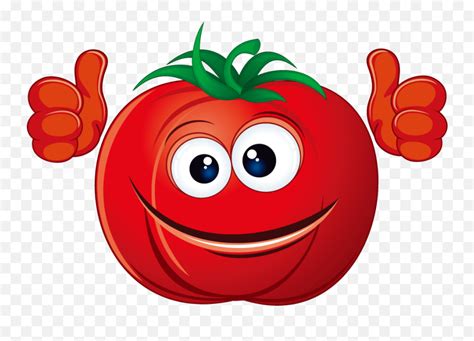 Tomato Smile - Tomato Cartoon Png Emoji,Tomato Emoji - free transparent emoji - emojipng.com