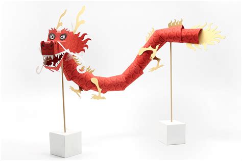 Paper Toy Dragon for Chinese New Year :: Behance