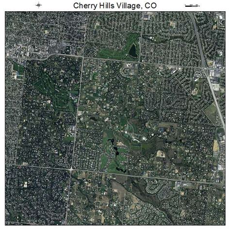 Aerial Photography Map of Cherry Hills Village, CO Colorado