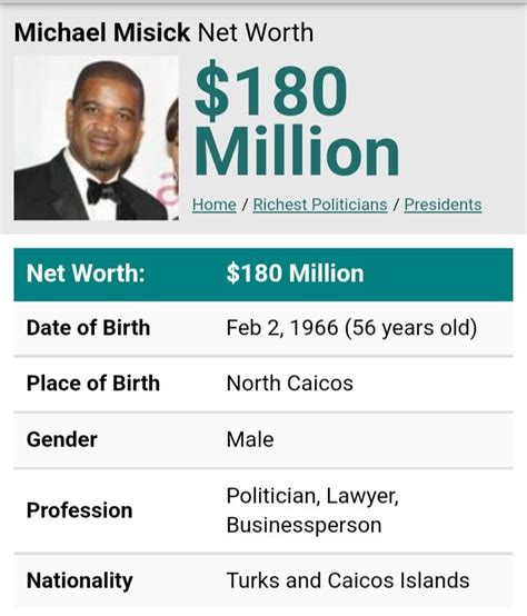 Michael Misick net worth | Business person, Net worth, Michael