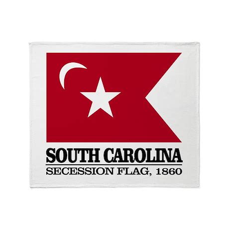 SC Secession Flag Throw Blanket by FlagHistoric