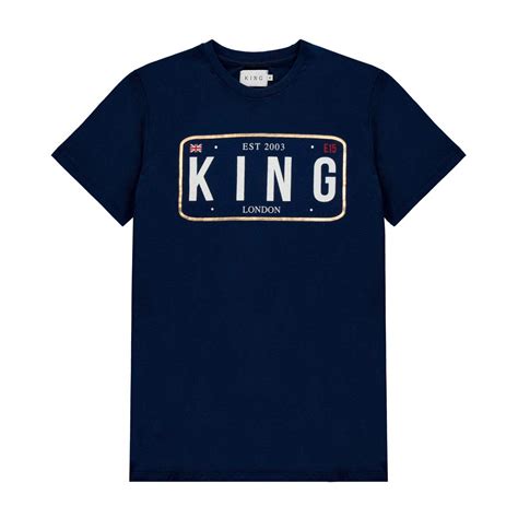 Buy King Apparel Men's The Sovereign Short Sleeve T-Shirt Navy at Amazon.in