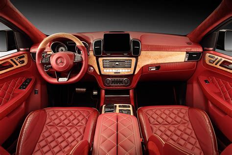 GLE Coupe Gets Red Carbon and Crocodile Leather Interior - autoevolution