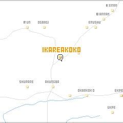 Map of Nigeria indicating Ikare Akoko, Ondo | Download Scientific Diagram