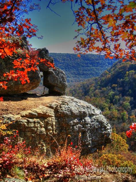 Who doesn't love the spring in Arkansas? A vista of the Boxley valley ...