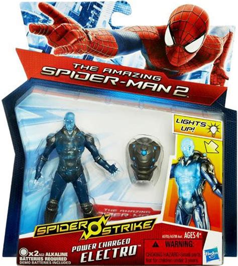 The Amazing Spider-Man 2 Spider Strike Power Charged Electro 3.75 Action Figure Hasbro Toys - ToyWiz