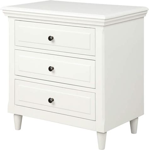 Amazon.com: CHOEBY 3 Drawers Nightstand, Wood Bedside Storage Cabinet ...