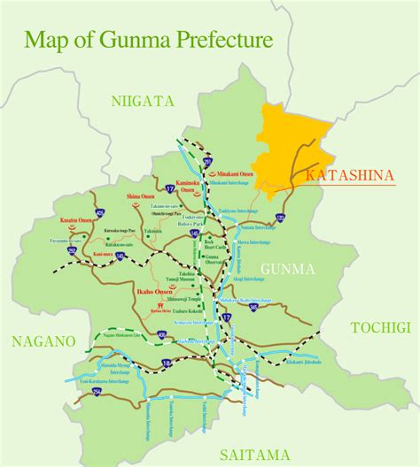 Map-of-Gunma ⋆ OZE TRAVEL BLOG