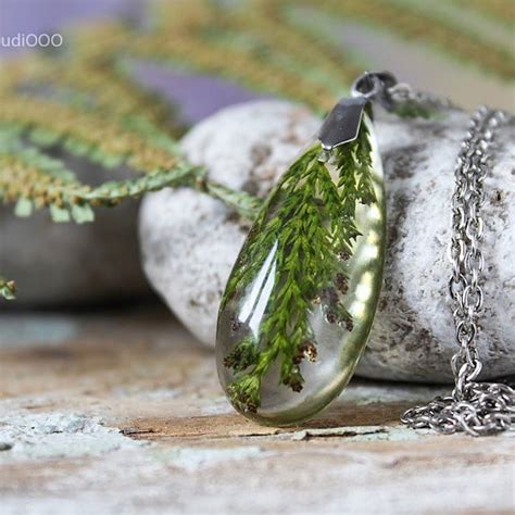 Resin Plant Jewelry - Etsy