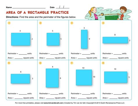 Area and Perimeter Worksheets – Third Grade Math Worksheets