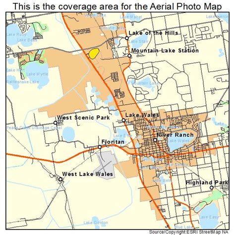 Aerial Photography Map of Lake Wales, FL Florida