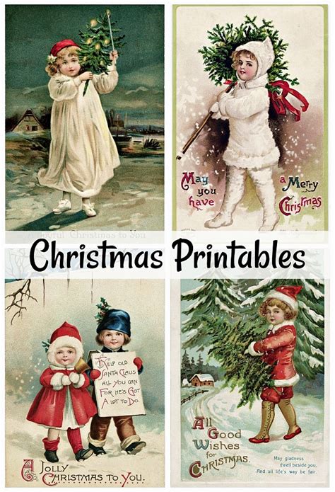 Victorian Christmas Cards Printable