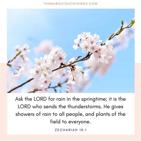 17 Beautiful Spring Bible Verses To Glean From | Think About Such Things