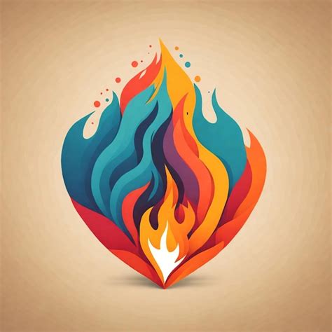 Premium AI Image | Fire Icon Vector Art Logo Illustration