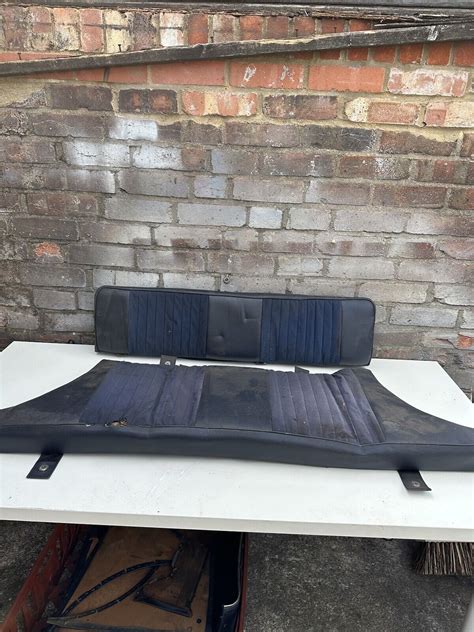 MGB GT REAR SEATS BLUE/BLACK RARE | eBay