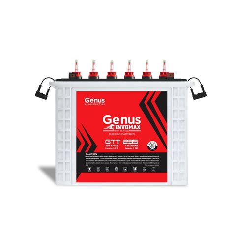 Genus Invomax GTT235 220 Ah Tall Tubular Battery at Rs 18600/piece | Genus Inverter Batteries in ...