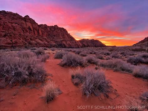 Snow Canyon Sunrise - Landscape & Rural Photos - Scott F. Schilling Photography