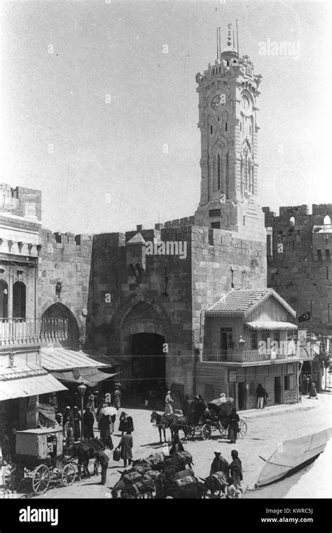 Jaffa clock tower Black and White Stock Photos & Images - Alamy