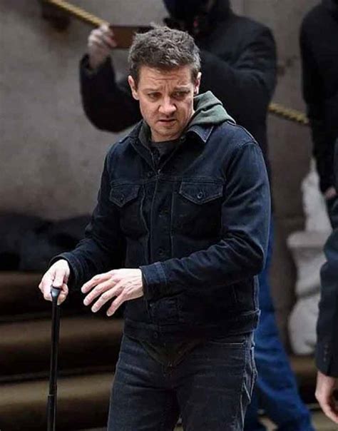 Hawkeye Jeremy Renner Black Cotton Jacket | Lerenjack