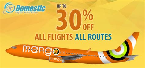 Mango Airlines Flights Bookings & Specials | Domestic Flights South Africa