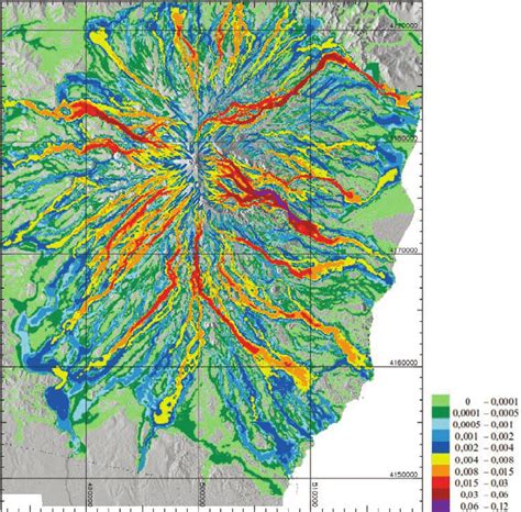 Lava-flow hazard map at Mount Etna, constructed using the learning... | Download Scientific Diagram