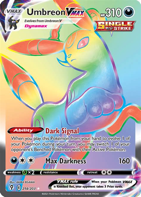 Umbreon VMAX Evolving Skies Pokemon Card | Pikawiz