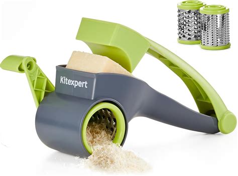 Amazon.com: KITEXPERT Cheese Grater with Handle, Parmesan Cheese Grater ...