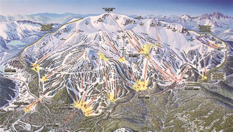 Mammoth Mountain Ski Area Trail Map | Mammoth mountain, Ski area, Skiing